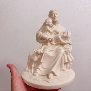 Cerámica/Porcelana Fina de Maryetta "Ven a Mí" Jesus Religious Family Sculpture
